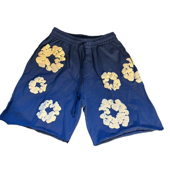 Denim Tears Other - Denim Tears The Cotton Wreath Shorts Royal Blue